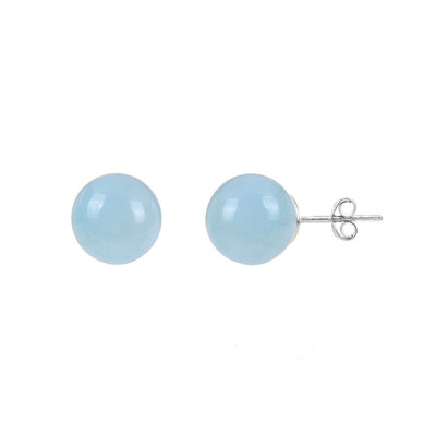 Aquamarine Silver Earrings