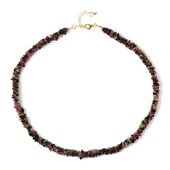 Fancy Tourmaline Silver Necklace