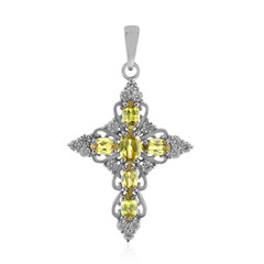 Sphene Silver Pendant