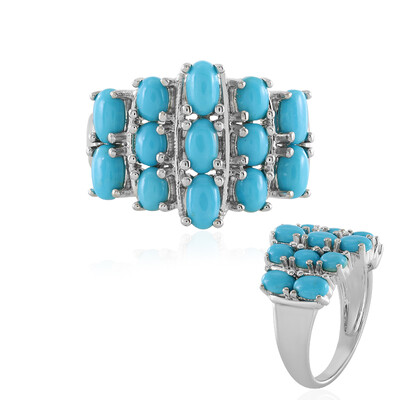 Sleeping Beauty Turquoise Silver Ring (Faszination Türkis)