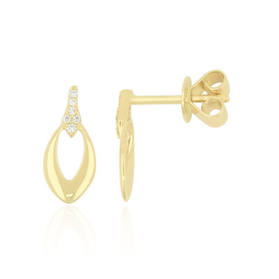 14K Flawless (F) Diamond Gold Earrings (LUCENT DIAMONDS)