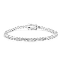 Zircon Silver Bracelet