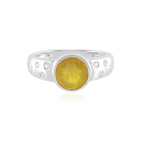 Madagascar Yellow Sapphire Silver Ring