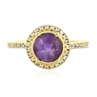 Channapatna Star Ruby Silver Ring