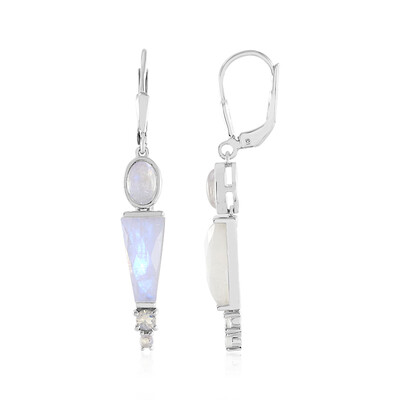 Blue Moonstone Silver Earrings (KM by Juwelo)