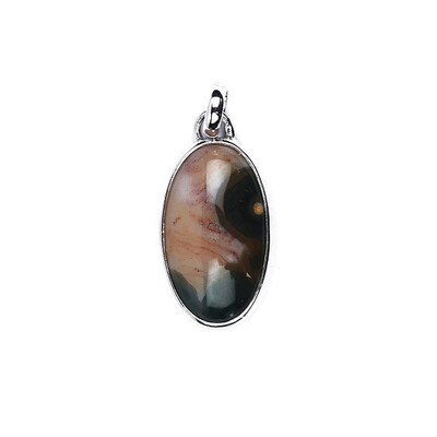 Ocean Jasper Silver Pendant