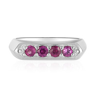 Rhodolite Silver Ring