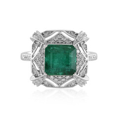 18K AAA Zambian Emerald Gold Ring (AMAYANI)