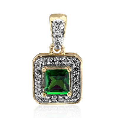 9K AAA Kenya Tsavorite Gold Pendant