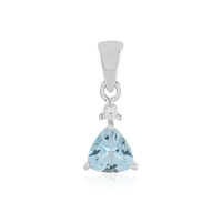 Sky Blue Topaz Silver Pendant