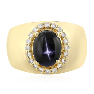 Indian star diopside Silver Ring