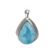 Larimar Silver Pendant