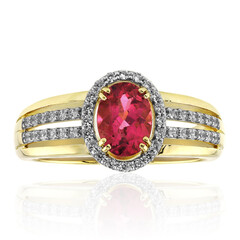 9K Nigerian Rubellite Gold Ring (Mark Kaufman)