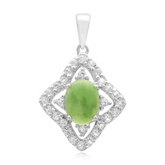 Imperial Chrysoprase Silver Pendant