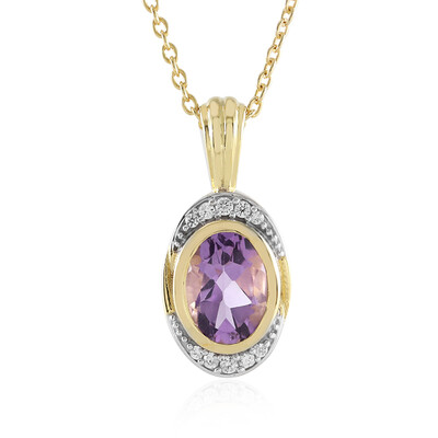 Rose de France Amethyst Silver Necklace