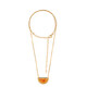 Cognac Baltic Amber Silver Necklace (dagen)