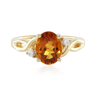 Madeira Citrine Silver Ring