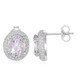 Rose de France Amethyst Silver Earrings