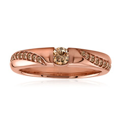 9K VS1 Argyle Rose De France Diamond Gold Ring