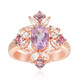 Rose de France Amethyst Silver Ring