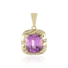 14K Patroke Kunzite Gold Pendant (de Melo)