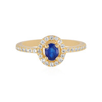 Royal Blue Spinel Silver Ring