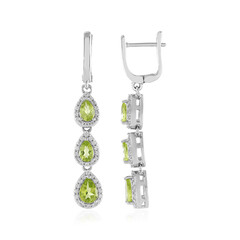 Peridot Silver Earrings