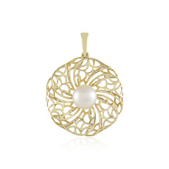 9K White Freshwater Pearl Gold Pendant (Ornaments by de Melo)