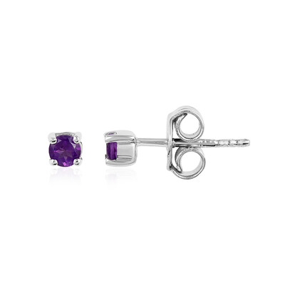 Amethyst Silver Earrings