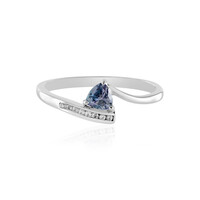 Unheated Tanzanite Silver Ring