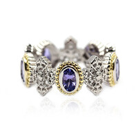 Tanzanite Silver Ring (Dallas Prince Designs)