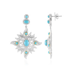 Sleeping Beauty Turquoise Silver Earrings (Dallas Prince Designs)