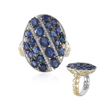 Blue Sapphire Silver Ring (Gems en Vogue)