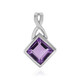 Amethyst Silver Pendant