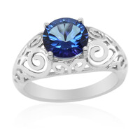 Royal Blue Topaz Silver Ring