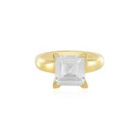 White Topaz Silver Ring