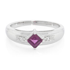 Rajasthan Rhodolite Silver Ring