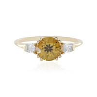 9K Yellow Zircon Gold Ring