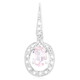 Pink Cuprian Tourmaline Silver Pendant