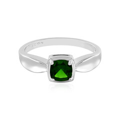 Russian Diopside Silver Ring