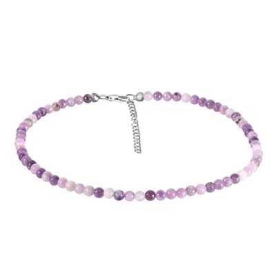 Lepidolite Silver Necklace