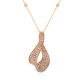 14K I1 Pink Diamond Gold Necklace (CIRARI)