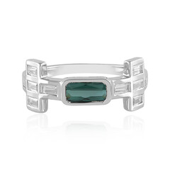 Indicolite Silver Ring(Adela Silber)