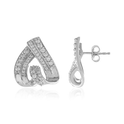 Zircon Silver Earrings (MONOSONO COLLECTION)