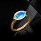 9K AAA Welo Opal Gold Ring (de Melo)