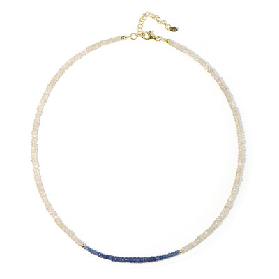 Blue Sapphire Silver Necklace