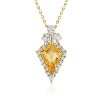 Citrine Silver Necklace