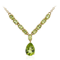 Burmese Peridot Silver Necklace