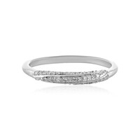 I2 (I) Diamond Silver Ring