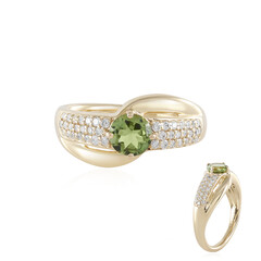 14K Brazilian Green Tourmaline Gold Ring (AMAYANI)